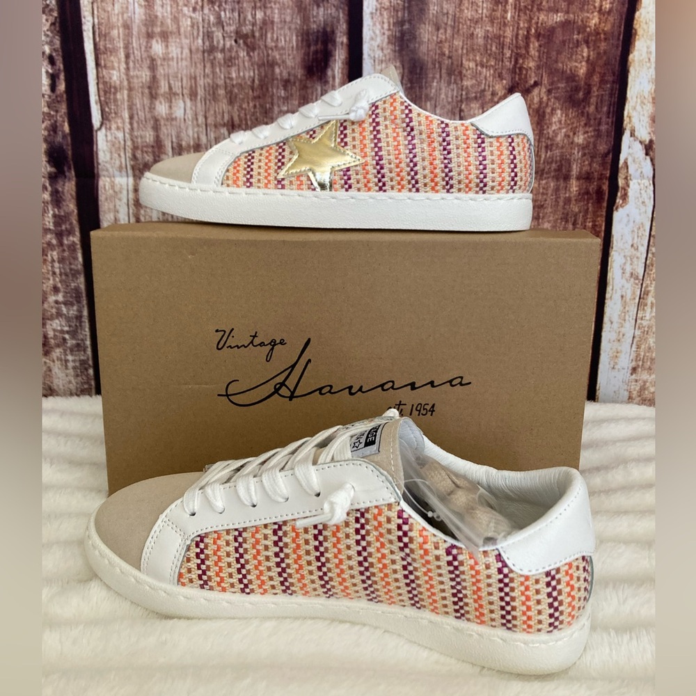 Vintage Havana | NEW Carla Tweed Multi Fashion Sneaker - Picture 1 of 5